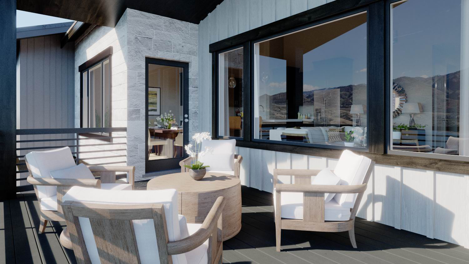 Shoreline Park City Utah, Cascade patio