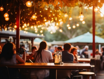 Outdoor dining Park City, Utah